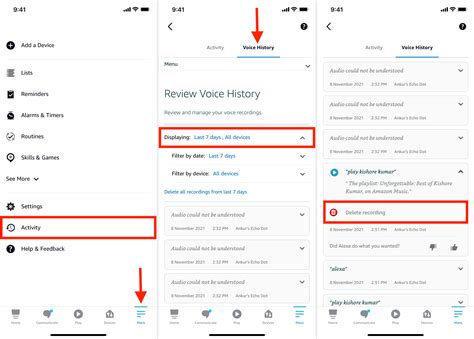 clear alexa app cache iphone|how to delete alexa recordings.